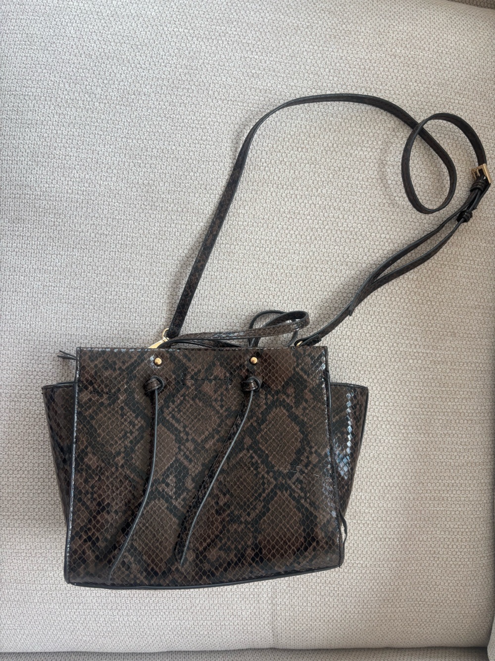 Crossbody handbag Zara black and brown